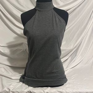 Ribbed halter neck tank